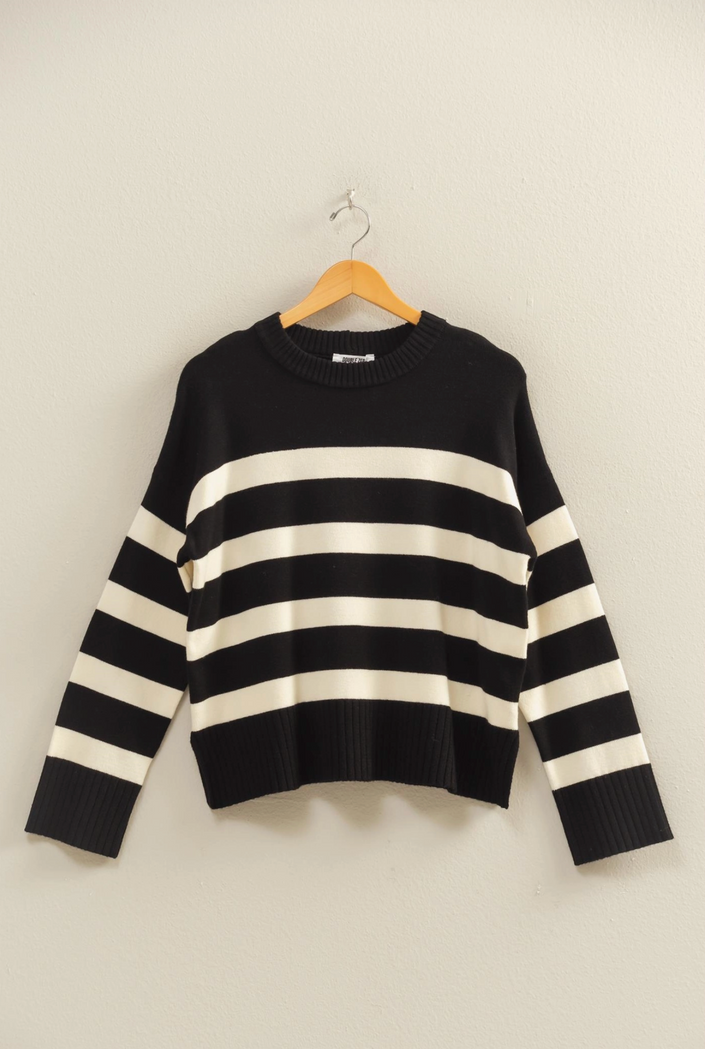 Striped Crew Neck Sweater