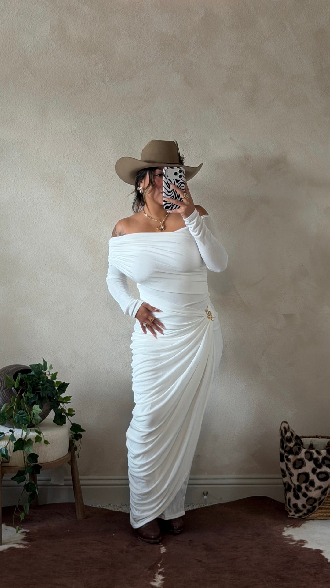 White Horse Maxi Dress