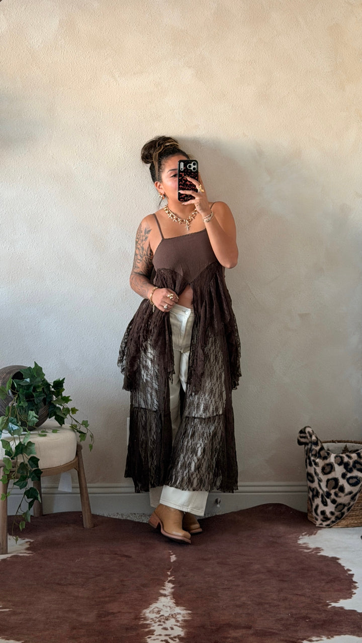Daydream Lace Maxi – Espresso