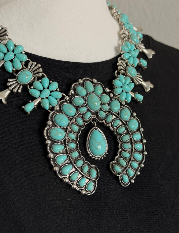 Silver Turquoise Necklace