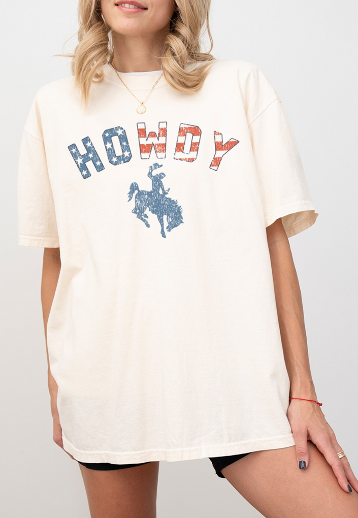 Howdy Cowboy US Flag