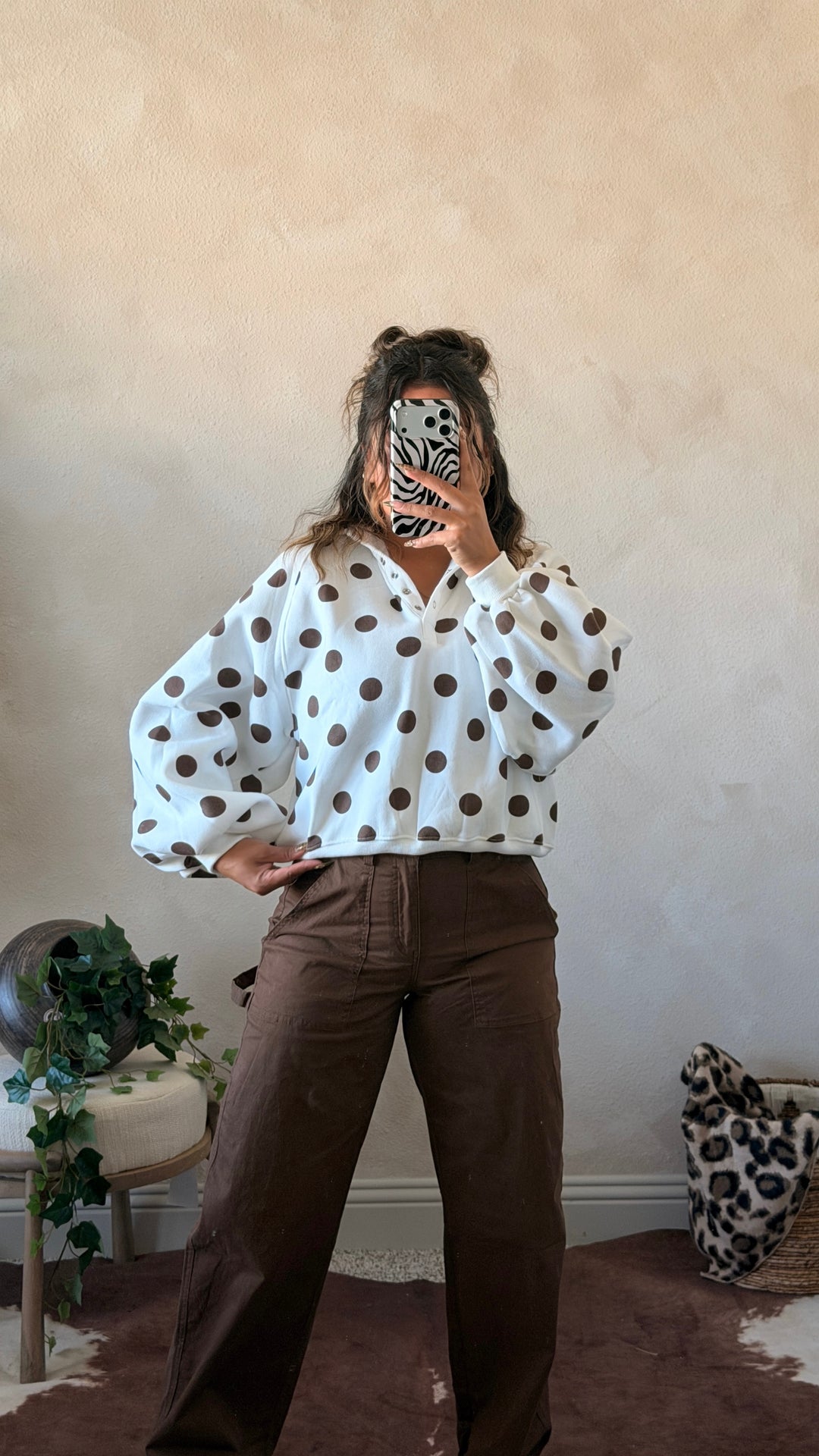 Cowgirl Dots Pullover