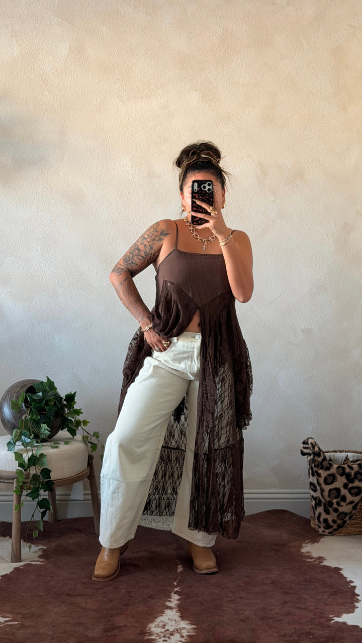 Daydream Lace Maxi – Espresso