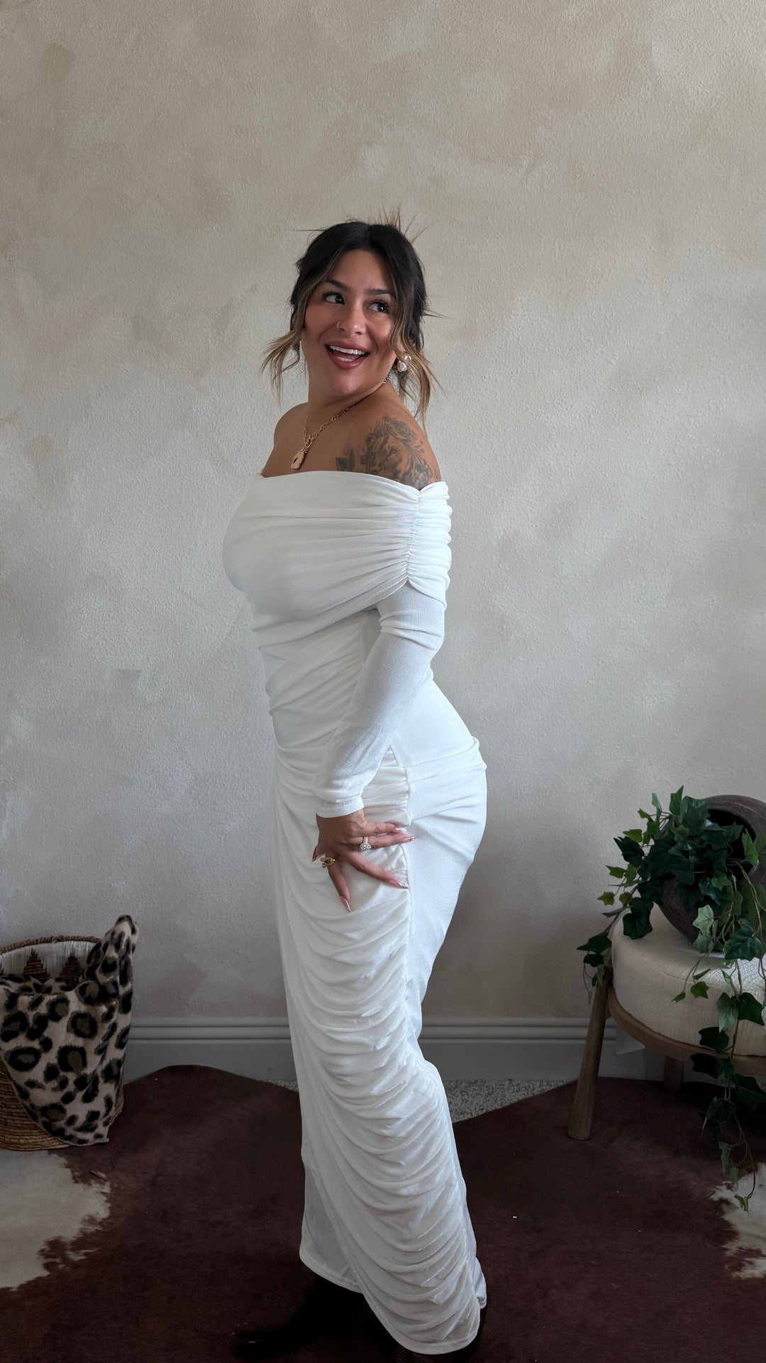 White Horse Maxi Dress