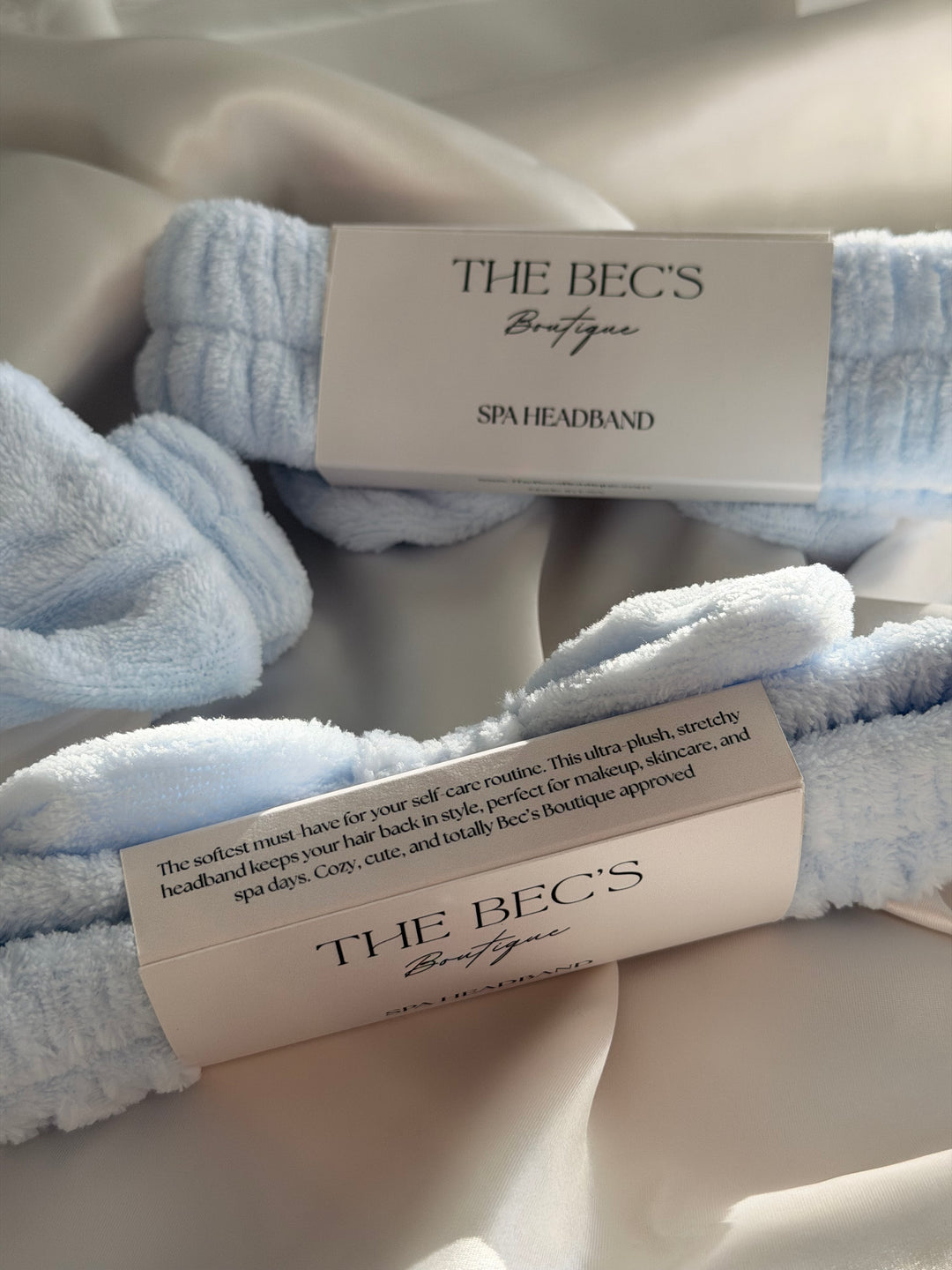 Soft Blue Spa Headband