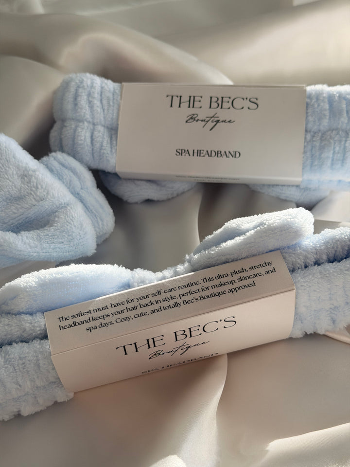 Soft Blue Spa Headband