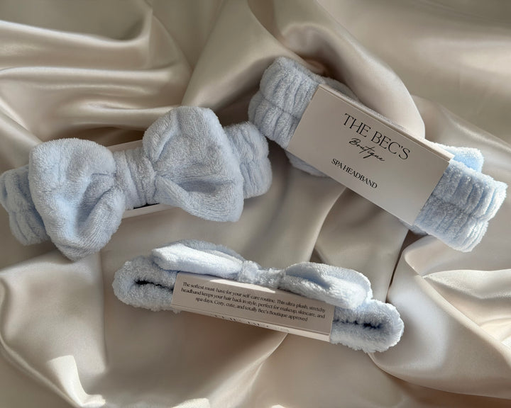 Soft Blue Spa Headband