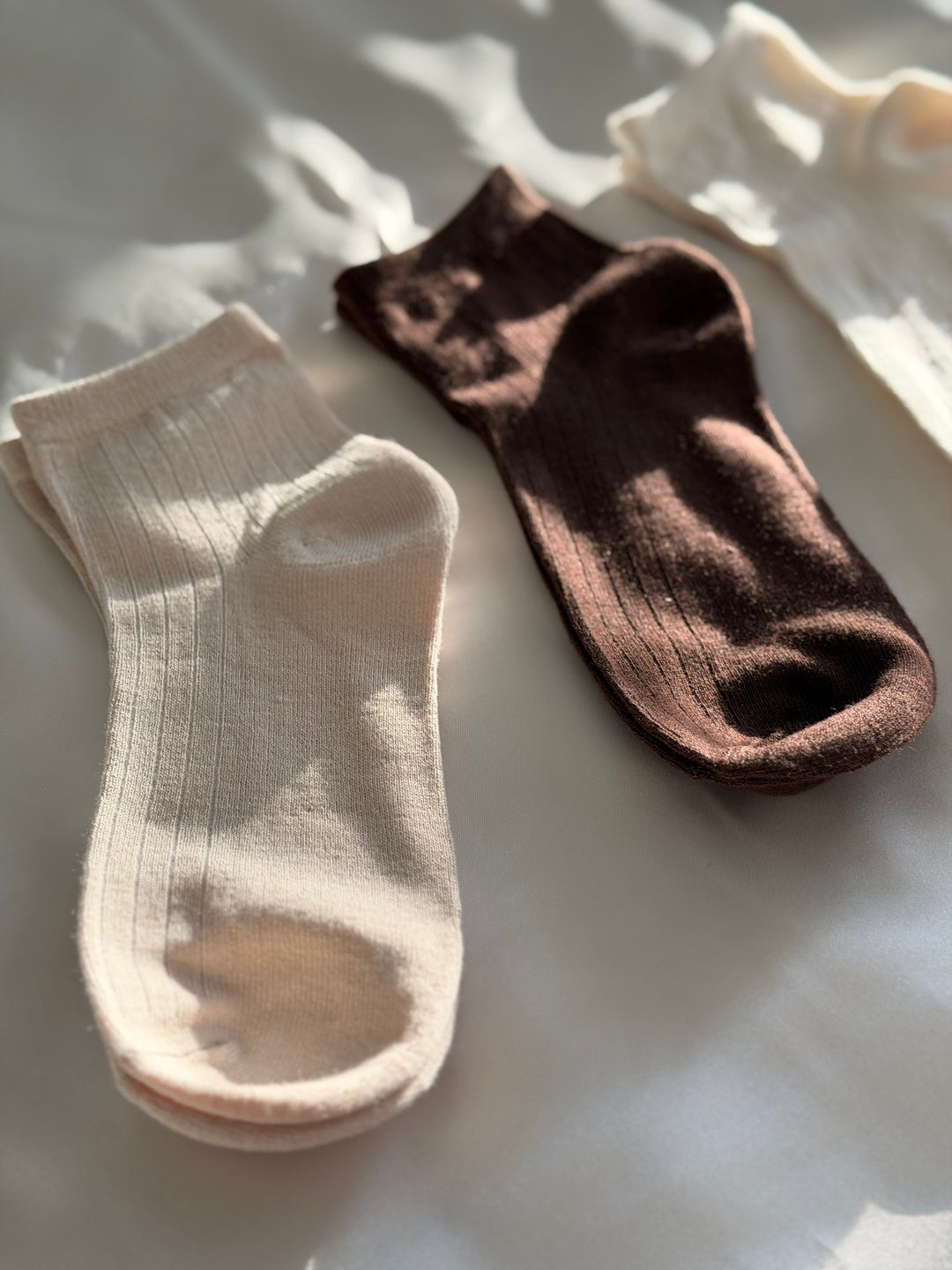 Mocha Bamboo Quarter Socks