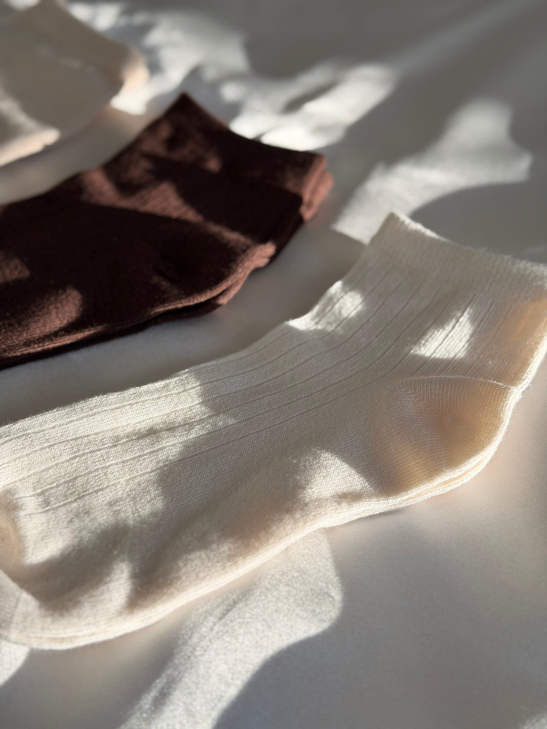 Mocha Bamboo Quarter Socks
