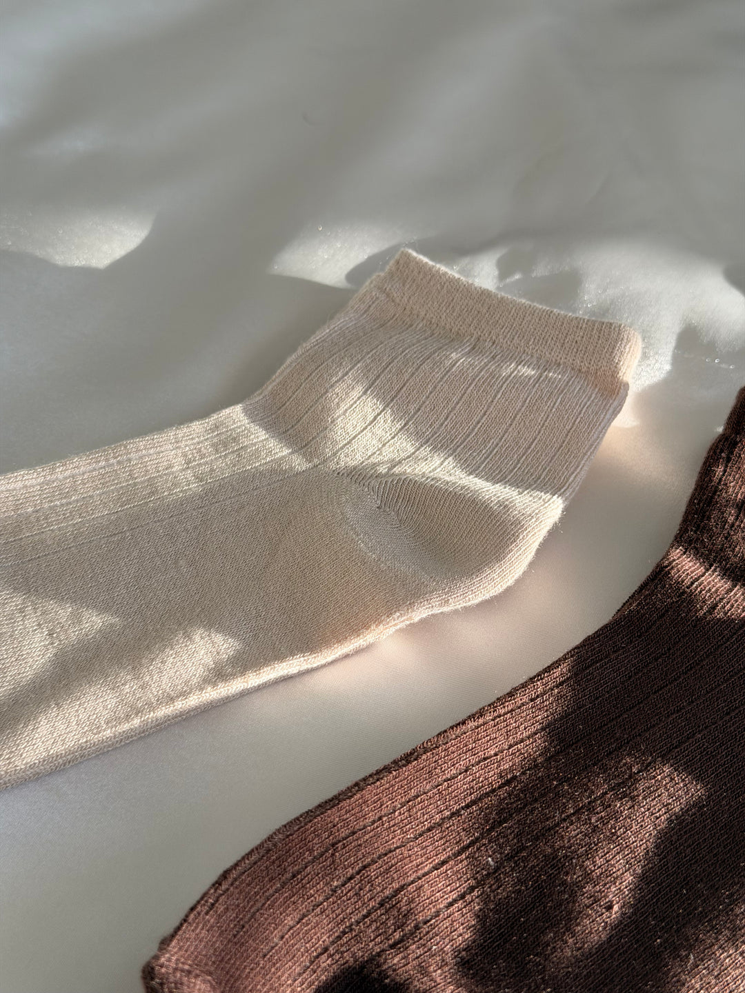 Mocha Bamboo Quarter Socks
