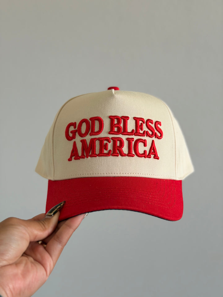 God Bless America Trucker Hat