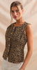 Leopard Denim Vest