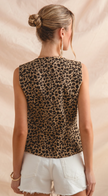 Leopard Denim Vest