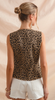 Leopard Denim Vest