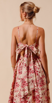 Floral Woven V Neck