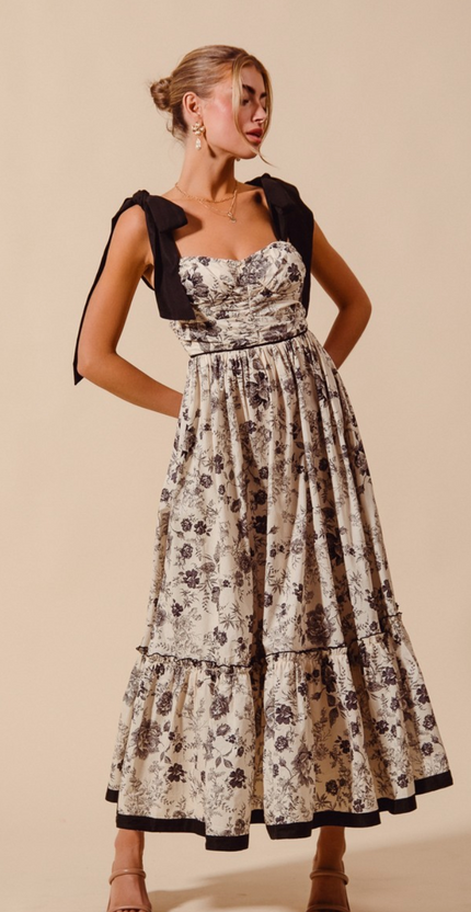 Flowy Floral Feminine Dress