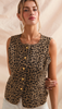 Leopard Denim Vest
