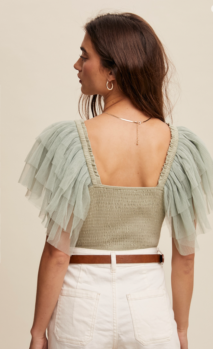 Ruffled Elegance Bodysuit