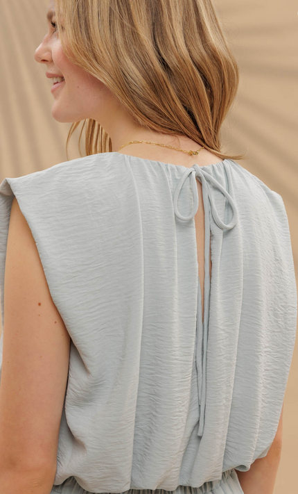 Sleeveless Balloon Crop Top