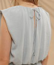 Sleeveless Balloon Crop Top