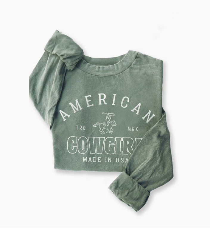 American Cowgirl Mineral Graphic LS