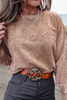 Saved By Grace Embroidery Mineral Wash Sweatshirt