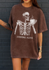 Staying Alive Oversized Mineral Graphic Tee