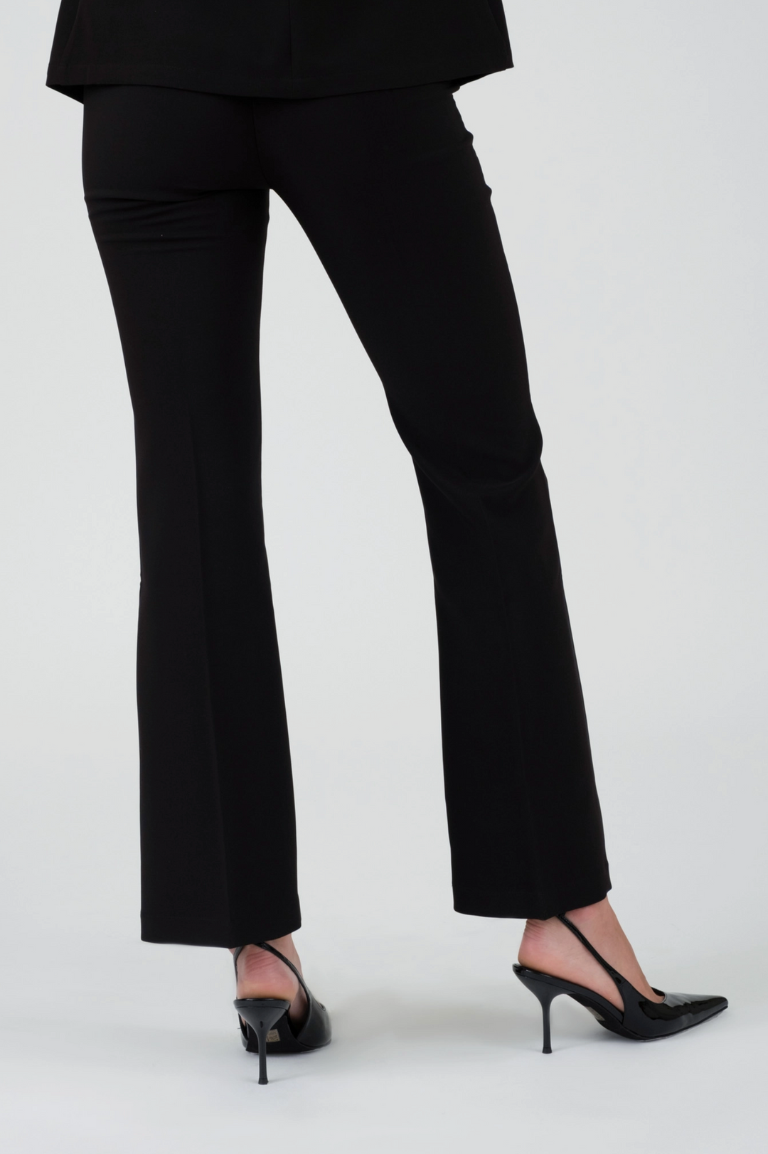 Pantalones de vestir acampanados de talle alto