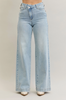 High Waist Retro Wide Criss-Cross