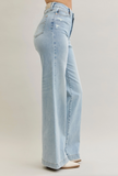 High Waist Retro Wide Criss-Cross