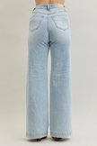 High Waist Retro Wide Criss-Cross