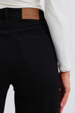 High Waisted Retro Wide Cuffed Leg