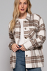 Inside Faux Fur Brushed Plaid Jacket