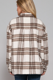 Inside Faux Fur Brushed Plaid Jacket