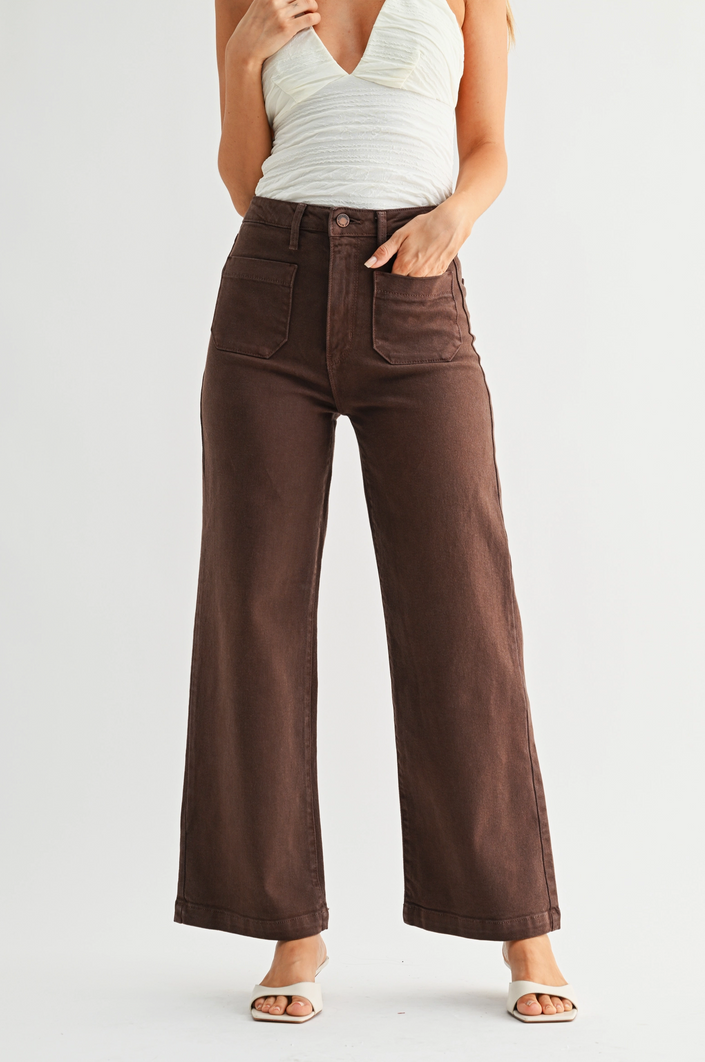Patch Pocket Wide Leg