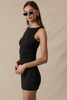 Boat Neck Slim Fit-in Mini Dress