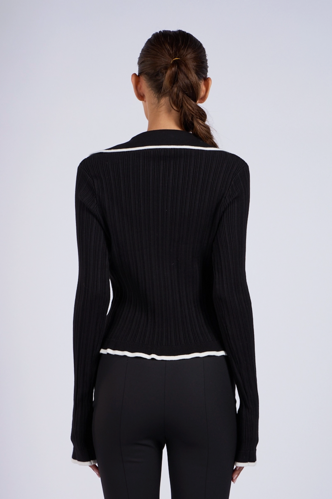 Cárdigan de punto con cuello 