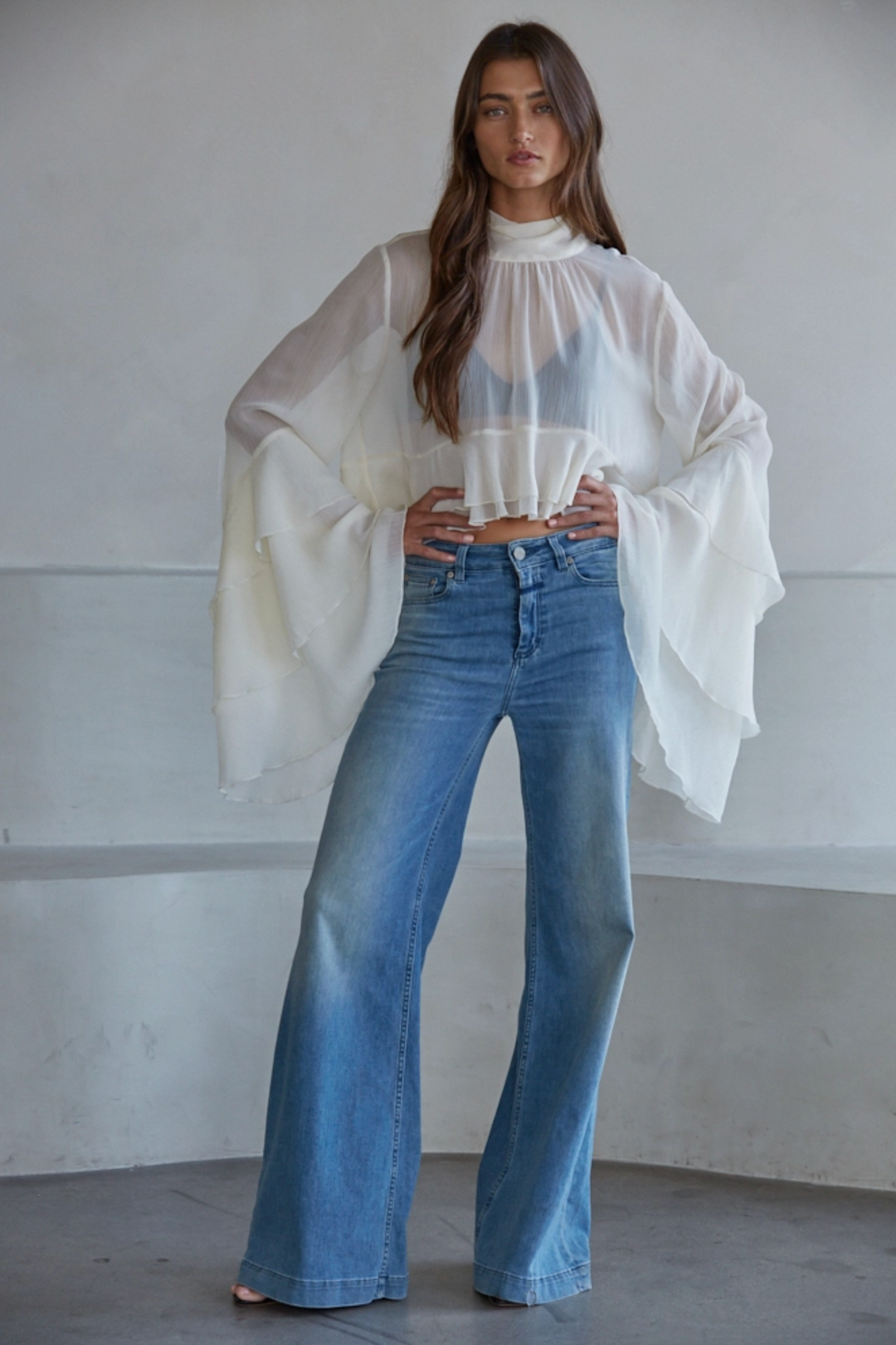 Cream Whisper Blouse