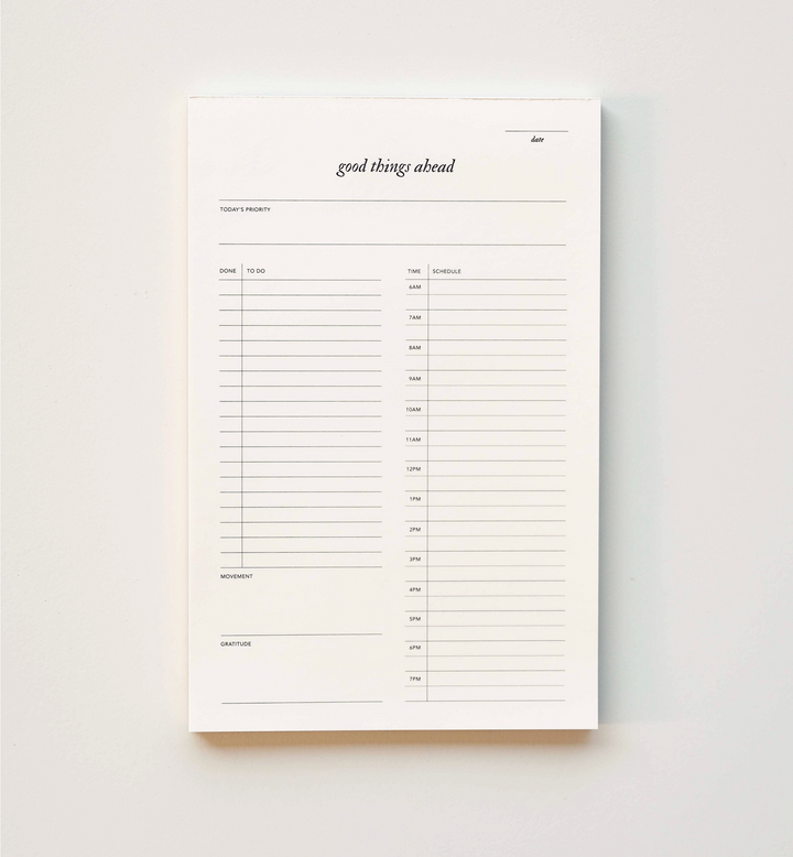 Good Things Ahead Daily Planner Pad