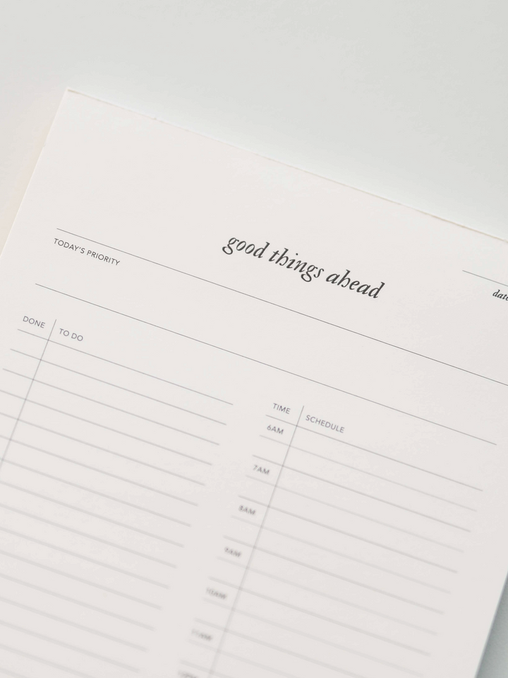 Good Things Ahead Daily Planner Pad