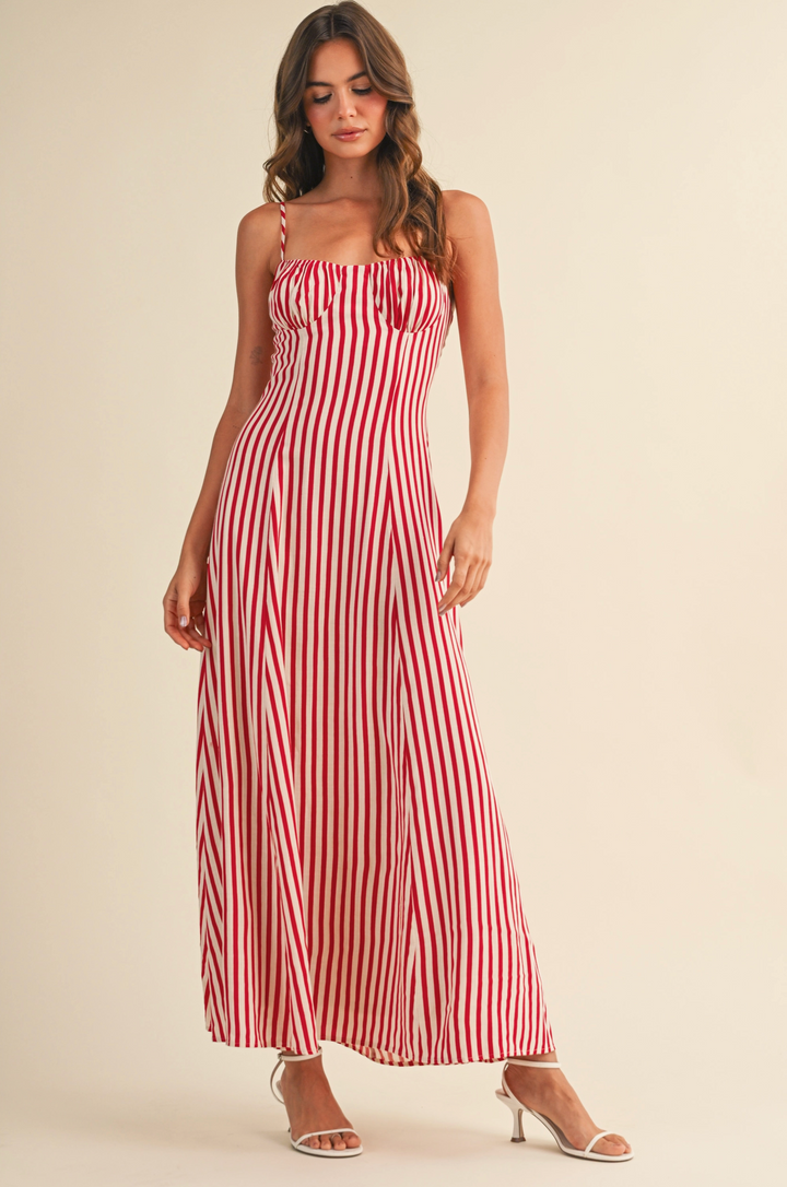 Valentina Stripe Maxi Dress