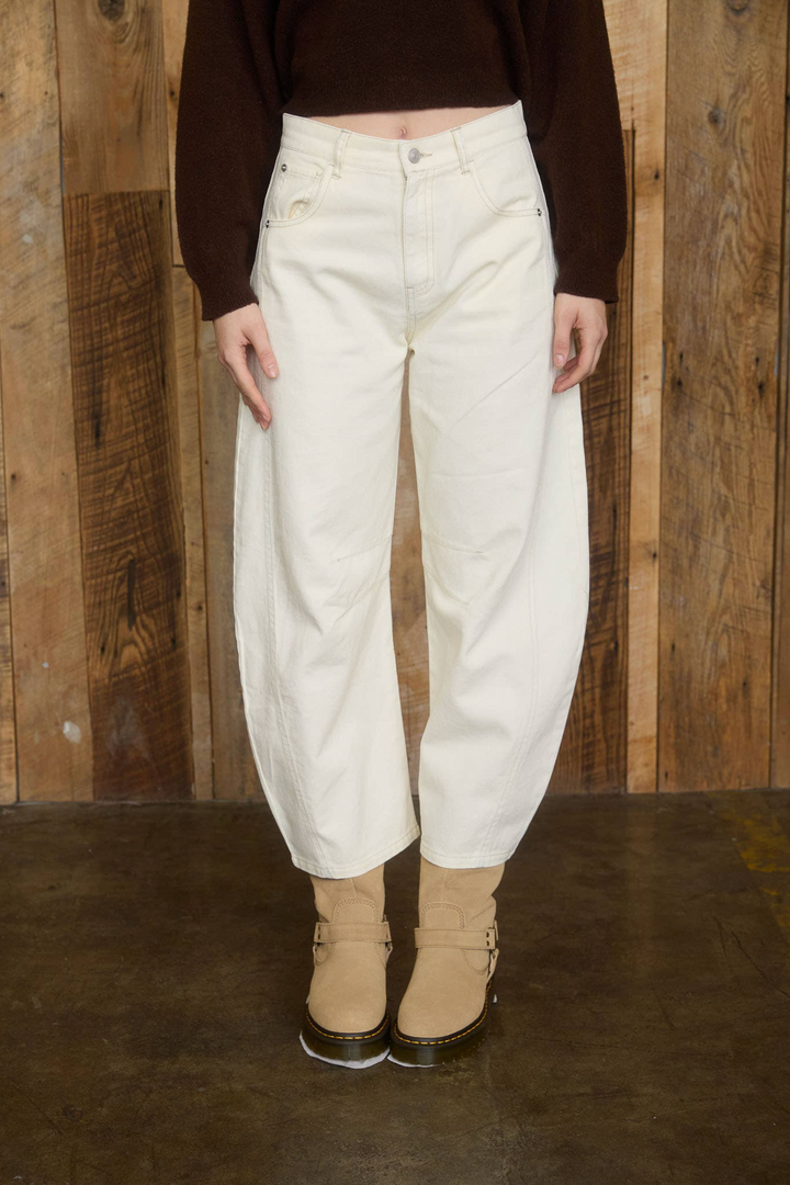 Ecru Ridge Barrel Pants