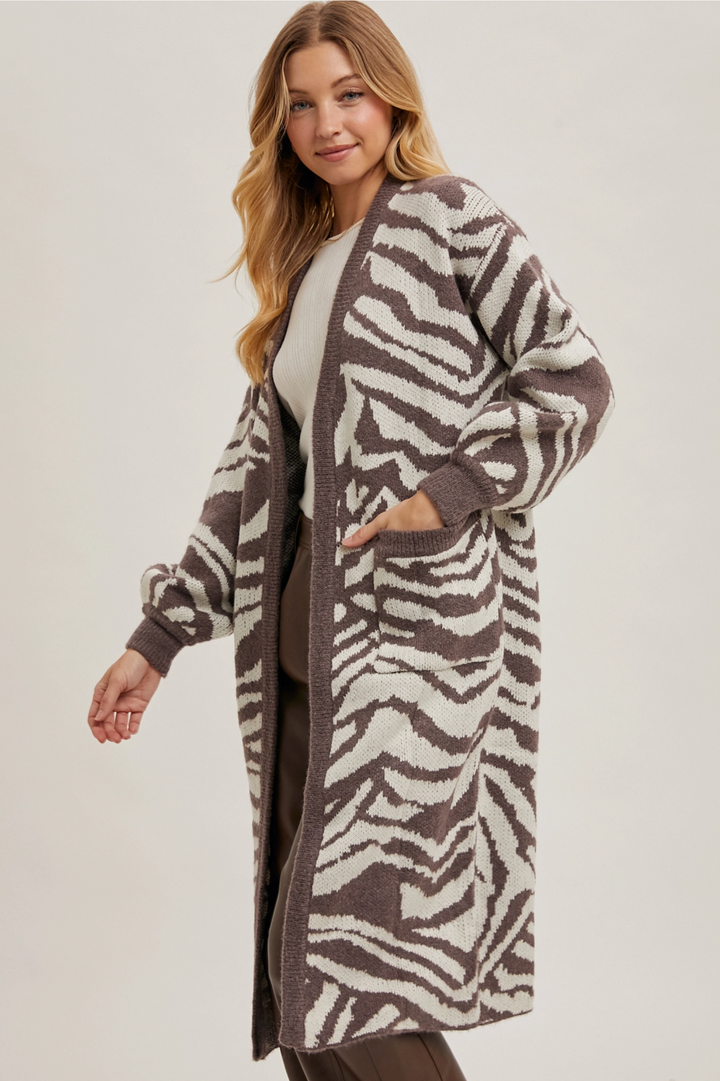 Sahara Zebra Cardigan