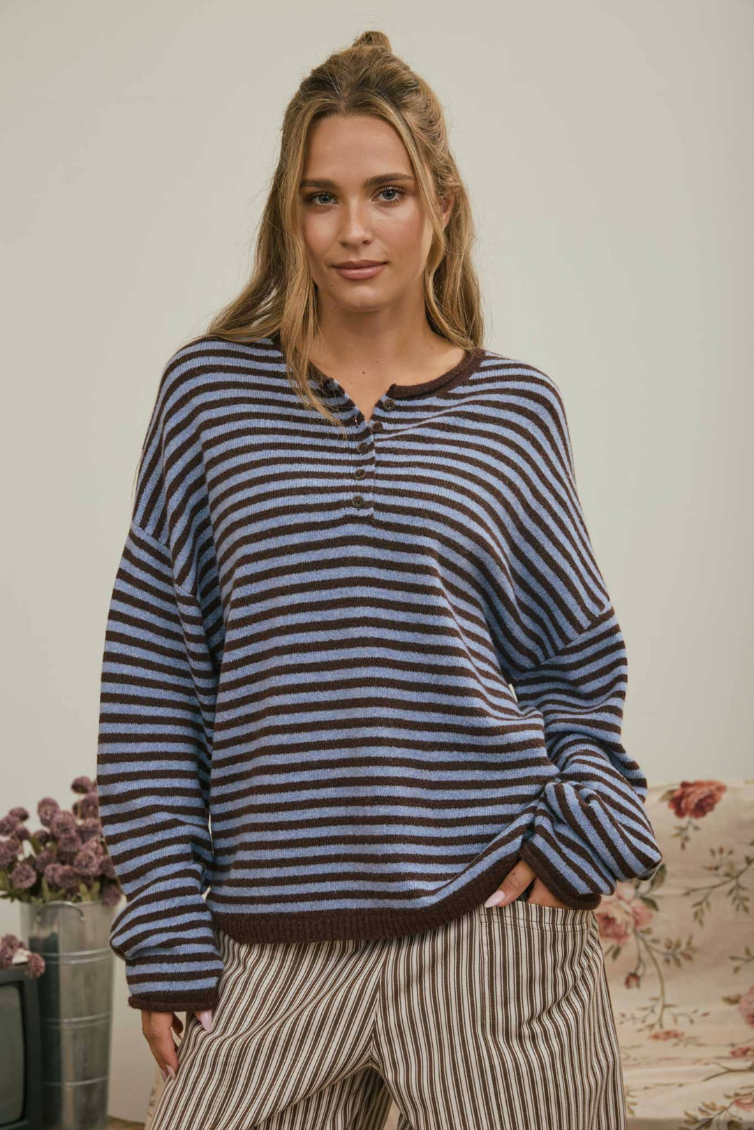Bluebird Henley Sweater