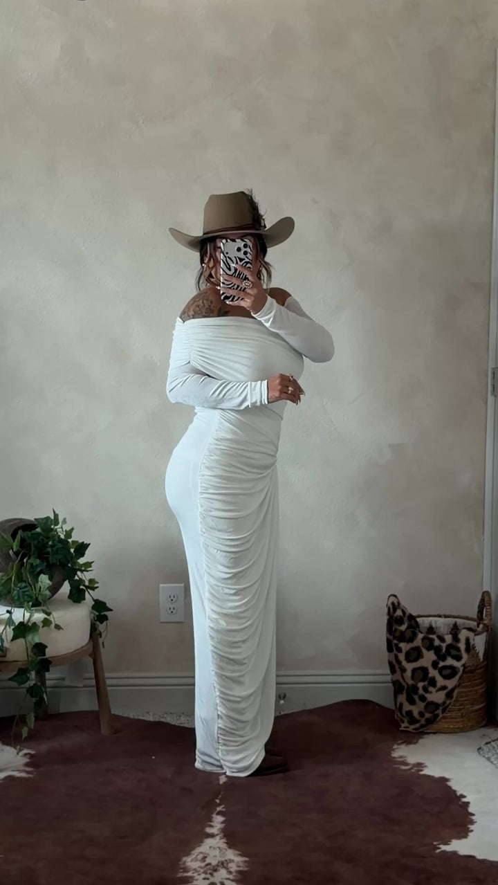 White Horse Maxi Dress
